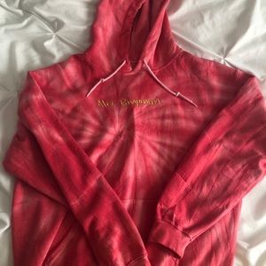 Alec Benjamin Red Tie Dye Hoodie